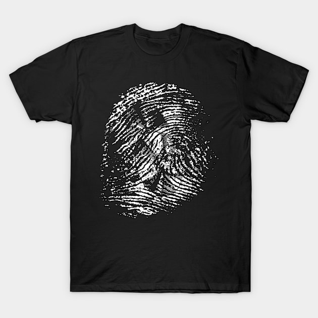 Percussion Musical Instrument - Funny Fingerprint Cymbal Player Gift T-Shirt by Grabitees